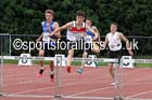 Under-17 mens 400 metres hurdles, Northern Under-15 and under-17 Championships, Wigan. Photo: David T. Hewitson/Sports for All Pics